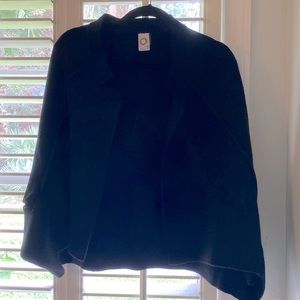 Anthropologie black poncho sweater, never worn, like new